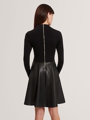 Ted Baker Milioa - Mini Dress With Faux Leather Skirt - Imagen 3 de 5