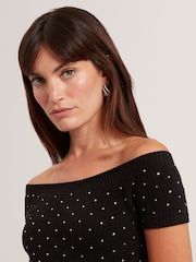 Ted Baker Jestaa - Knitted Bardot Hot Fix Dress - Bild 2 von 4