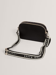 Ted Baker Black Luceele Webbing Leather Cross-Body Bag - Image 4 of 5