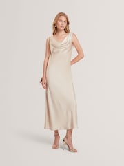 Ted Baker Miinta - Vestido a media pierna con cuello desbocado - Imagen 1 de 6
