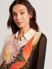 Ted Baker Nekeata - Printed Long Line Shirt - Imagen 3 de 5