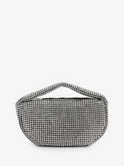 Ted Baker Silver Crystiz Medium Crystal Slouchy Hobo Bag - Image 2 of 6