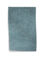 Fine Chenille Easy Clean Mid Blue Wilson Highback Armchair - Image 5 of 5
