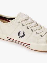 Fred Perry White B708 Vintage Tennis Canvas Shoes - Image 3 of 6