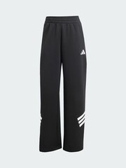 adidas Black Future Icons 3-Stripes Open-Hem Tracksuit Bottoms - Image 5 of 5
