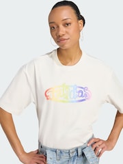 adidas Originals White x Jeremy Scott Graphic T-Shirt - Image 2 of 4