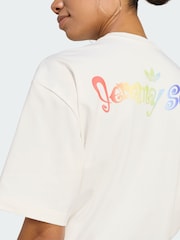 adidas Originals White x Jeremy Scott Graphic T-Shirt - Image 3 of 4