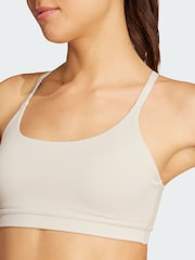 adidas Cream All Me Light Support Bra - Image 3 of 5