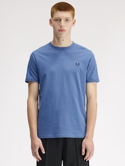 Fred Perry Blue Ringer T-Shirt - Image 1 of 5