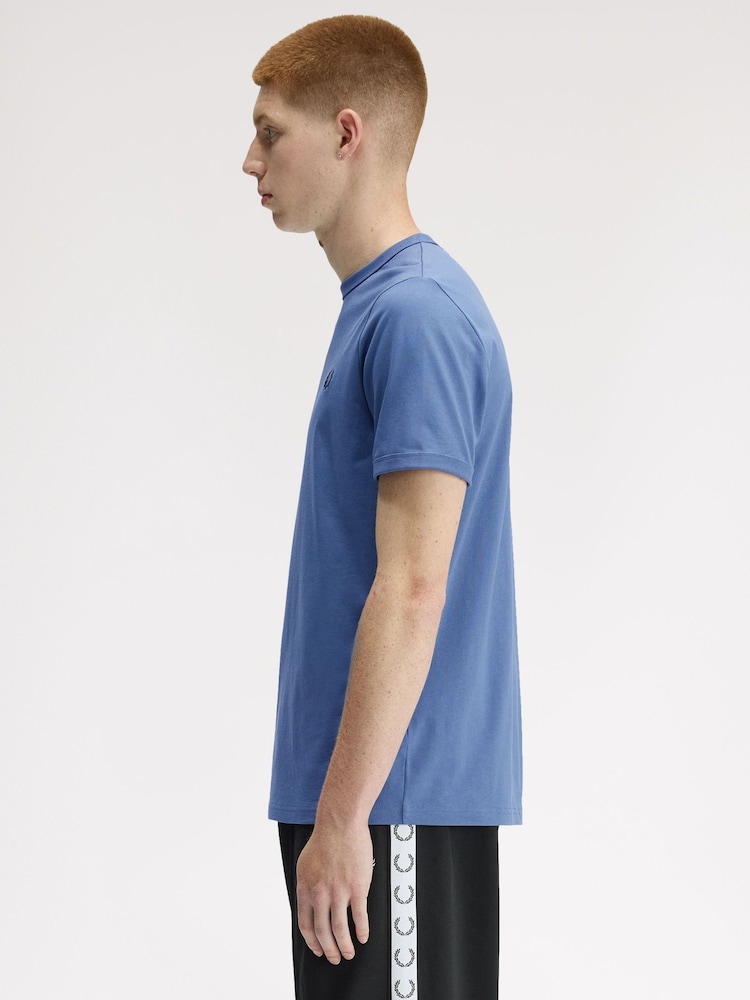 Fred Perry Blue Ringer T-Shirt - Image 2 of 5 Fred Perry Blue Ringer T-Shirt - Image 2 of 5