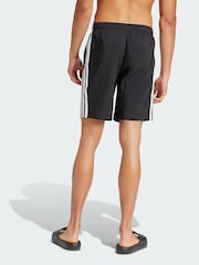adidas Black 3-Stripes 8-Inch Swim Shorts - Image 2 of 5
