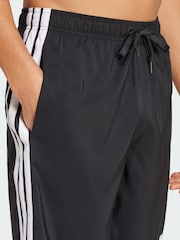 adidas Black 3-Stripes 8-Inch Swim Shorts - Image 4 of 5