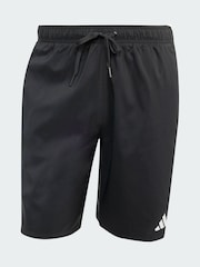 adidas Black 3-Stripes 8-Inch Swim Shorts - Image 5 of 5