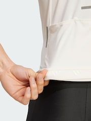 adidas White Heritage Tempo 3-Stripes Cycling Jersey - Image 4 of 5