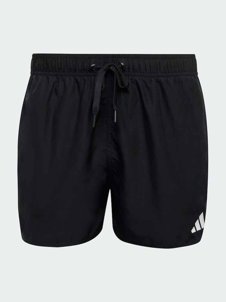 adidas Black 3-Stripes Swim Shorts 3-Inch - Image 5 of 5 adidas Black 3-Stripes Swim Shorts 3-Inch - Image 5 of 5