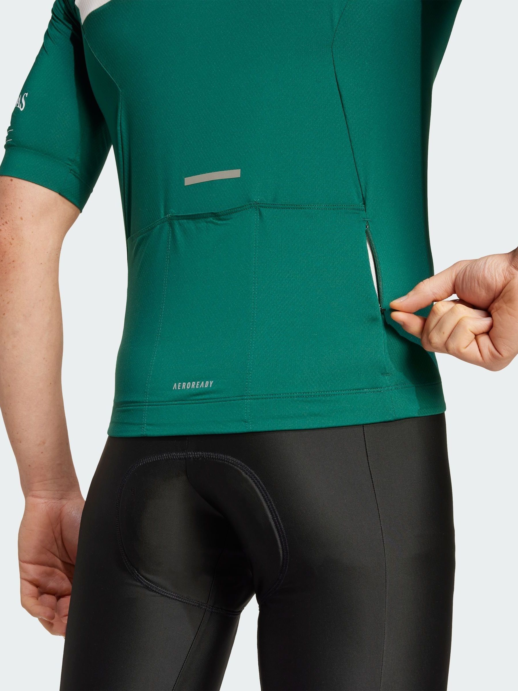 Buy adidas Green Heritage Tempo 3-Stripes Cycling Jersey