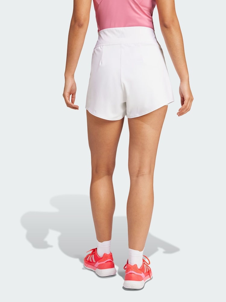 adidas White Tennis Climacool Match Shorts - Image 2 of 5 adidas White Tennis Climacool Match Shorts - Image 2 of 5