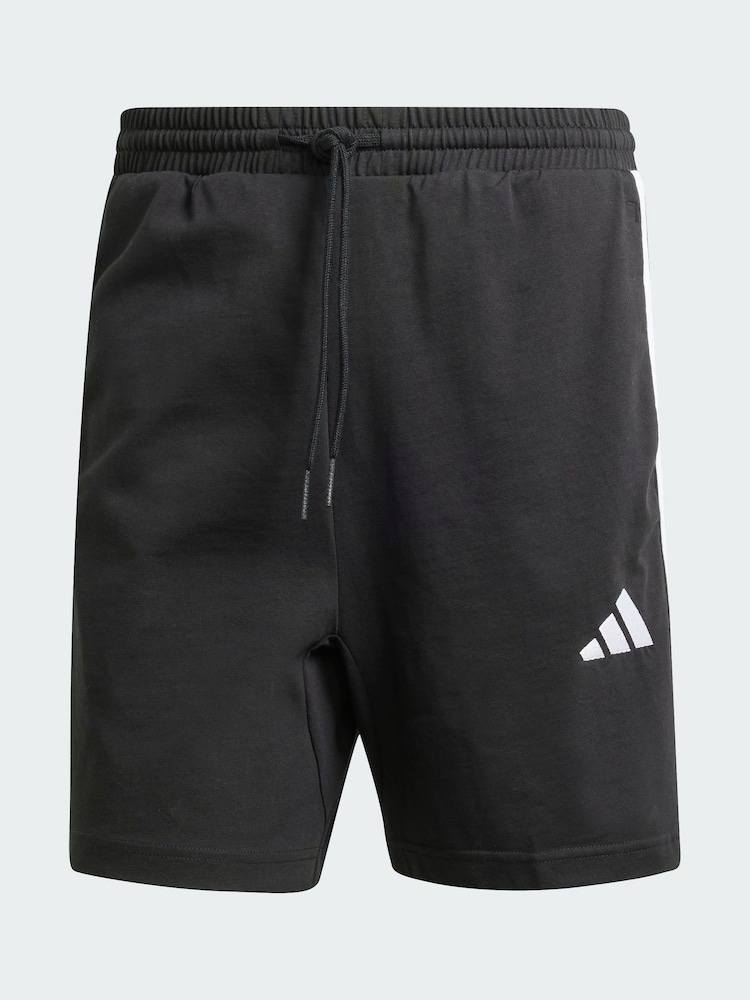 adidas Black Essentials 3-Stripes Single 7-Inch Jersey Shorts - Image 5 of 5