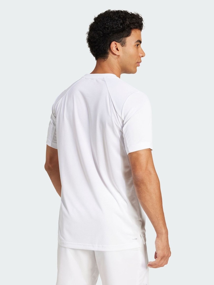 adidas White Club Tennis Climacool T-Shirt - Image 2 of 5