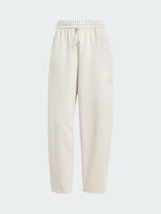 adidas Cream Essentials Contemporary Logo Fleece Barrel Joggers - Image 5 of 5