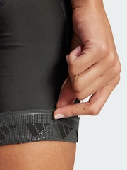 adidas Black Essentials 3-Stripes Padded Cycling Shorts - Image 3 of 6