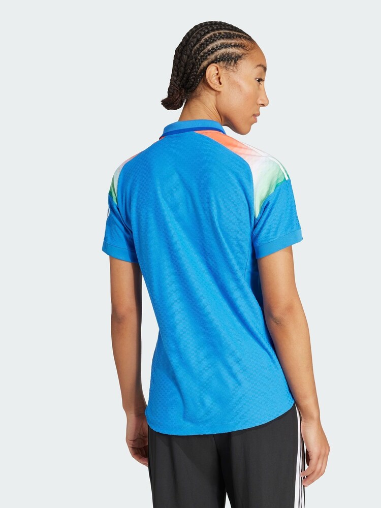 adidas Blue India Cricket One Day International Jersey - Image 2 of 4