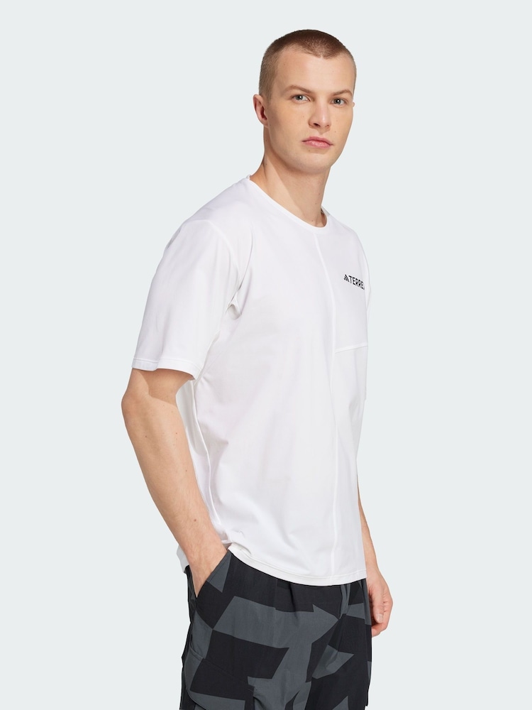adidas Terrex White Multi Climacool T-Shirt - Image 1 of 5 adidas Terrex White Multi Climacool T-Shirt - Image 1 of 5