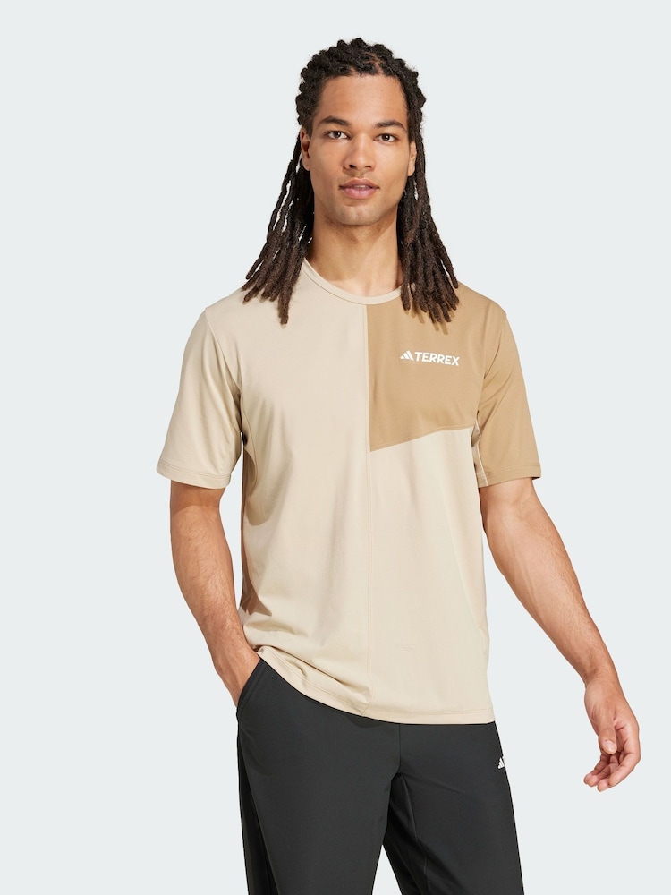 adidas Terrex Cream Multi Climacool T-Shirt - Image 1 of 5