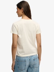 Superdry Cream T-Shirt - Image 4 of 5
