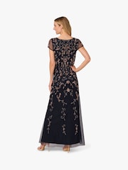 Adrianna Papell Blue Studio Beaded Blouson Long Dress - Image 2 of 6