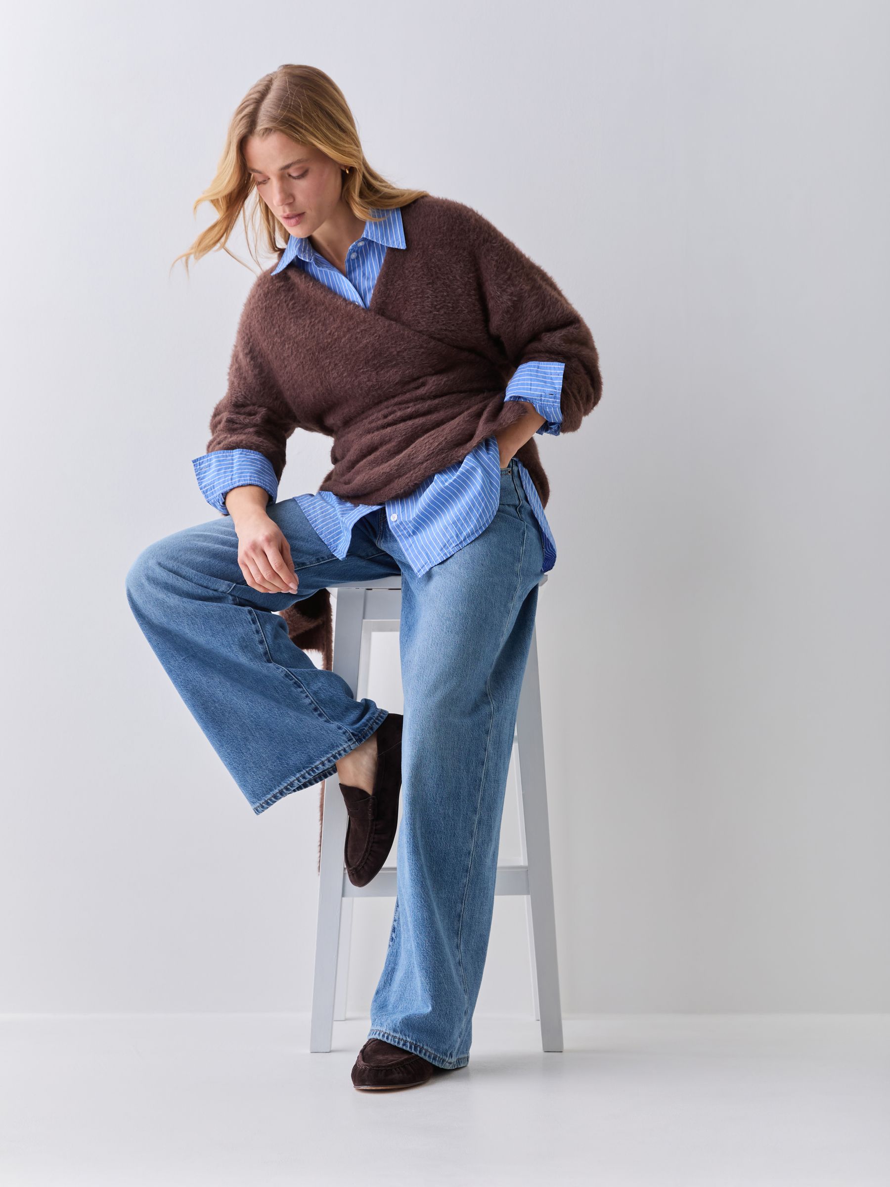 Buy Levi's® Losing My Mind Blue Cinch Wide Leg Jeans from Next Romania