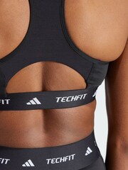 adidas Black Tech Fit Bra - Image 4 of 4