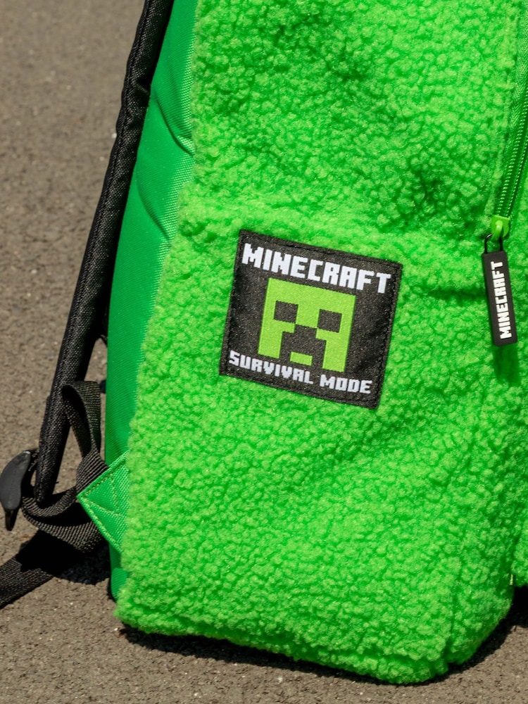 Buy Vanilla Underground Green Furry Backpack from Next USA display picture 2