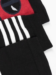 Vanilla Underground Black Marvel Deadpool Calf Socks Set of 5 - Image 4 of 6