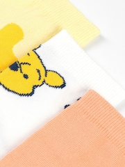 Vanilla Underground White Disney Winnie The Poo Calf Socks Set of 5 - Image 3 of 5