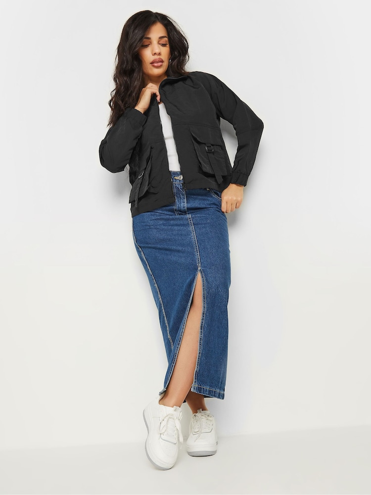 PixieGirl Petite Black Cargo Jacket - Image 2 of 5