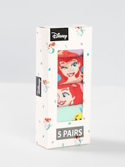 Vanilla Underground Pink Little Mermaid Calf Socks Set of 5 - Image 3 of 6