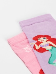 Vanilla Underground Pink Little Mermaid Calf Socks Set of 5 - Image 6 of 6