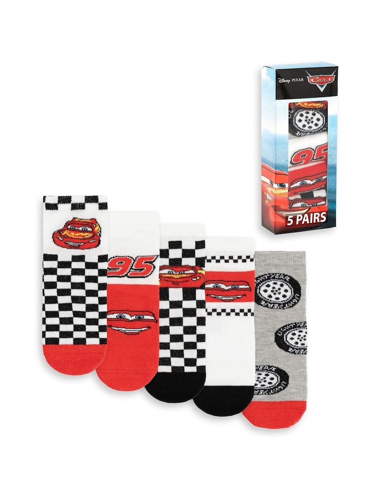 Vanilla Underground Ligthning McQueen Calf Socks Set of 5 - صورة 1 من 6 Vanilla Underground Ligthning McQueen Calf Socks Set of 5 - صورة 1 من 6