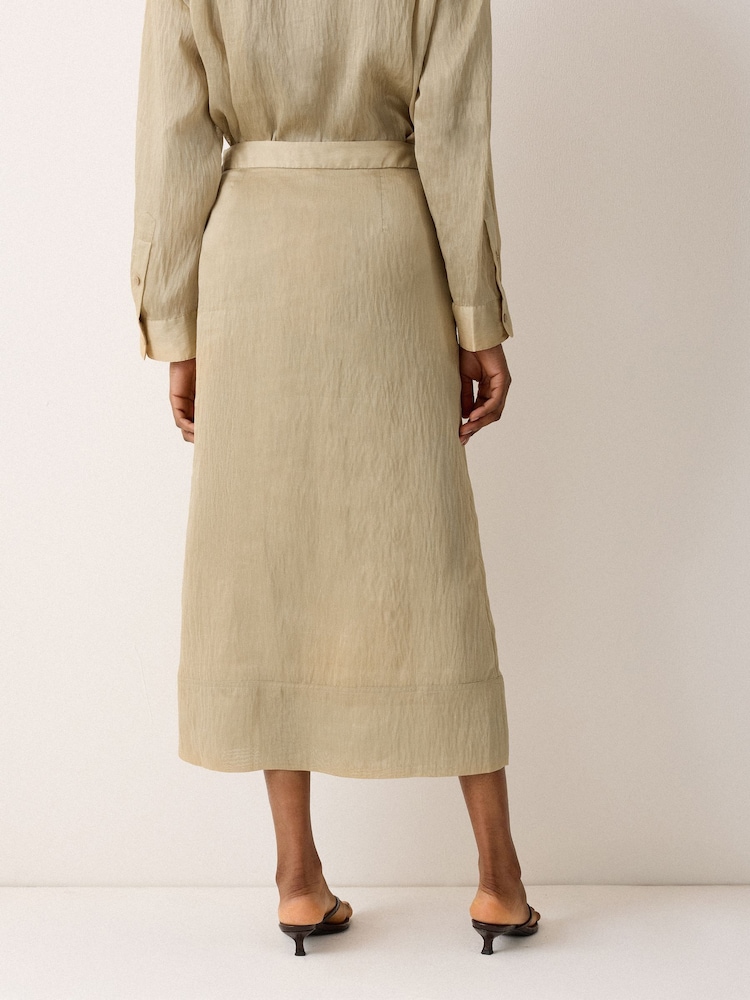 Jigsaw Textured Seam Detail Skirt - صورة 2 من 2