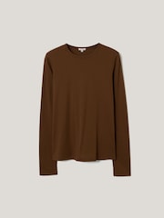 Jigsaw Green Long Sleeve 100% Cotton Top - Image 1 of 1