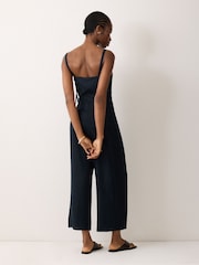 Jigsaw Linen Tie Front Jumpsuit - صورة 2 من 2