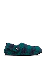 أخضر - Crocs Classic Cosy Slippers - صورة 1 من 4