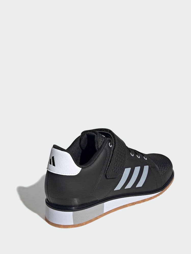 adidas Black Power Perfect 3 Weightlifting Shoes - Image 2 of 4