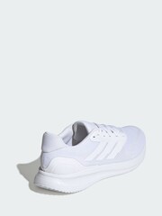 adidas White Runfalcon 5 Wide Running Shoes - Image 2 of 4