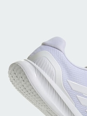 adidas White Runfalcon 5 Wide Running Shoes - Image 4 of 4