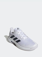 adidas White CourtJam Control Tennis Shoes - Image 1 of 4
