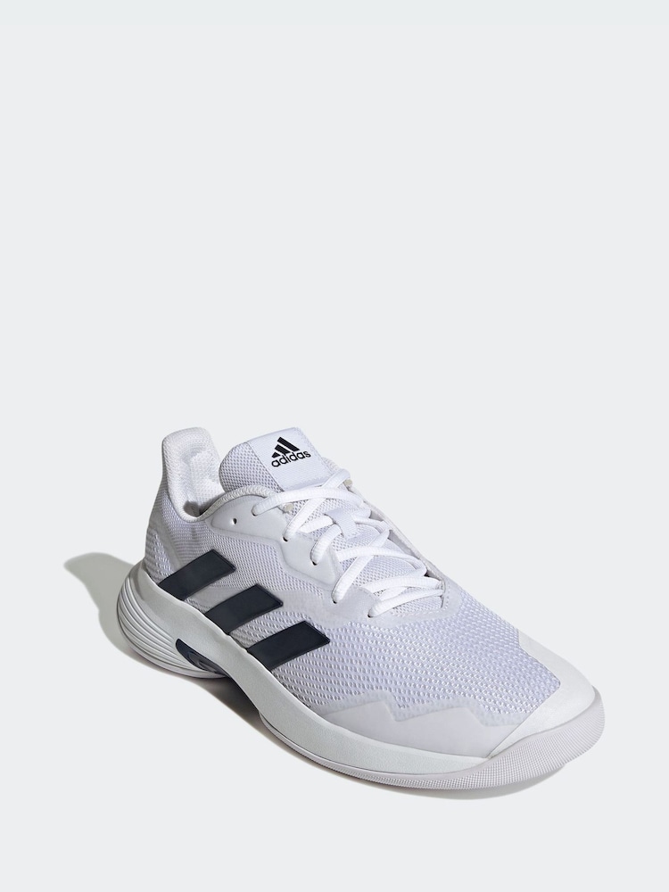 adidas White CourtJam Control Tennis Shoes - Image 1 of 4 adidas White CourtJam Control Tennis Shoes - Image 1 of 4