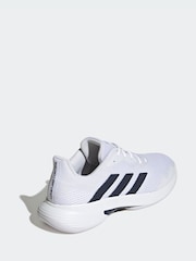 adidas White CourtJam Control Tennis Shoes - Image 2 of 4