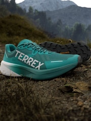 adidas Terrex Green Agravic 3 Trail Running Shoes - Image 8 of 12